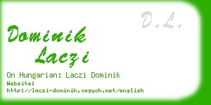 dominik laczi business card